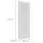 Előlap szekrény Luxeo F15-G30(72) keret white,2