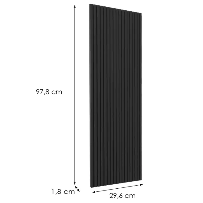 Előlap szekrény Luxeo F14-G30(100) ryfla black,2
