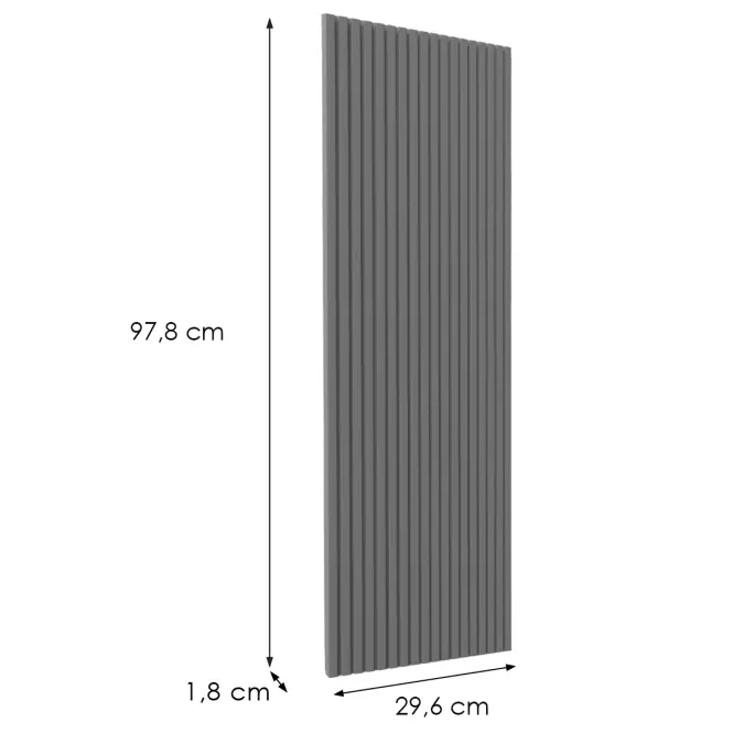 Előlap szekrény Luxeo F14-G30(100) ryfla dark grey
