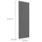 Előlap szekrény Luxeo F14-G30(100) ryfla dark grey,2