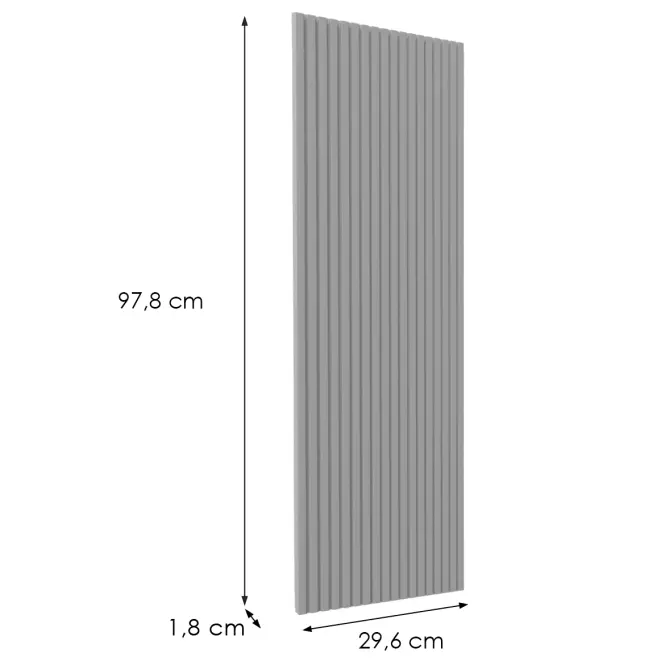 Előlap szekrény Luxeo F14-G30(100) ryfla grey,2