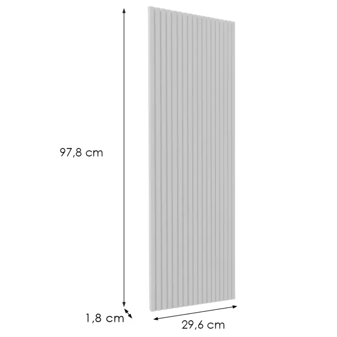 Előlap szekrény Luxeo F14-G30(100) ryfla white,2