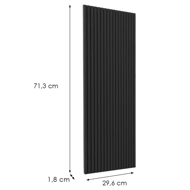 Előlap szekrény Luxeo F14-G30(72) ryfla black,2
