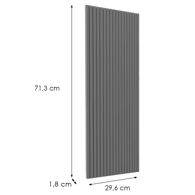 Előlap szekrény Luxeo F14-G30(72) ryfla dark grey