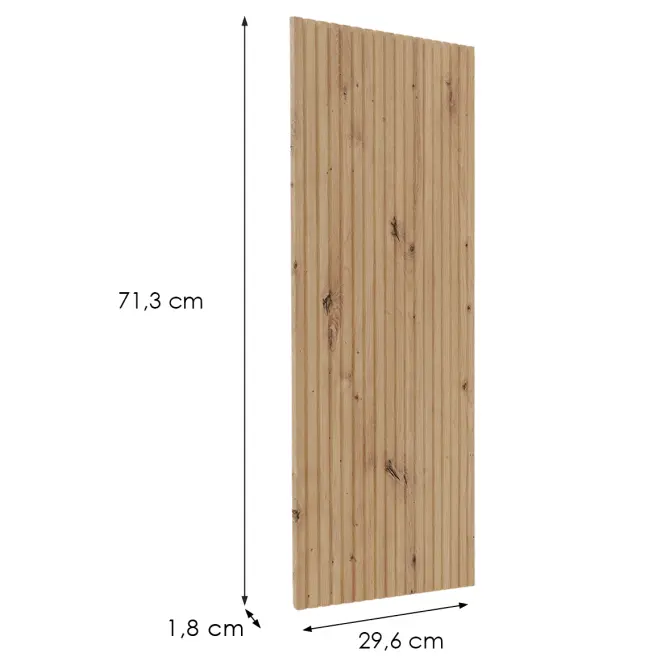 Előlap szekrény Luxeo F14-G30(72) ryfla tölgy,2