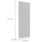 Előlap szekrény Luxeo F14-G30(72) ryfla white,2