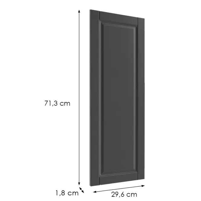 Előlap szekrény Luxeo F13-G30(72) hampton dark grey,2