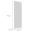 Előlap szekrény Luxeo F13-G30(100) hampton white,2