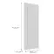 Előlap szekrény Luxeo F13-G30(72) hampton white,2