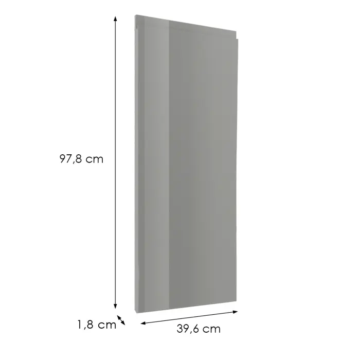 Előlap szekrény Luxeo F02-G40(100) grey lak,2