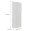 Előlap szekrény Luxeo F02-G40(100) white lak,2