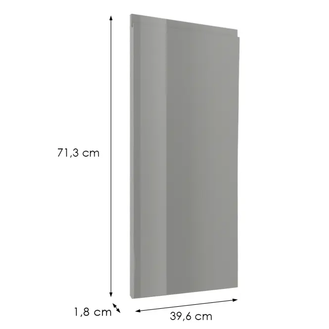 Előlap szekrény Luxeo F02-G40(72) grey lak,2