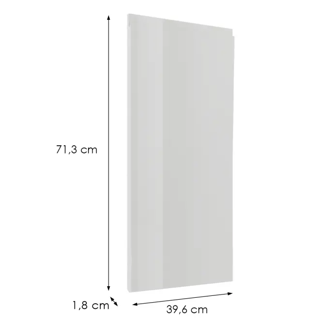 Előlap szekrény Luxeo F02-G40(72) white lak,2