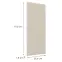Előlap szekrény Luxeo F16-G40(100) vékony keret kasmír,2