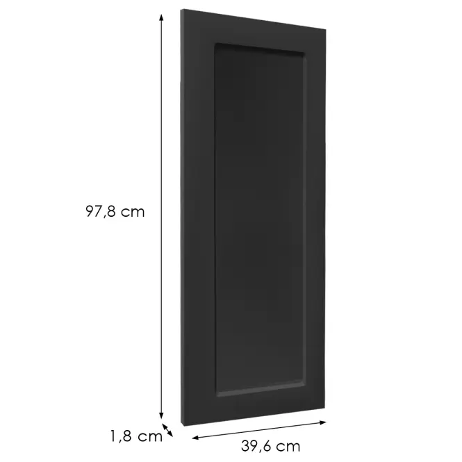 Előlap szekrény Luxeo F15-G40(100) keret black,2