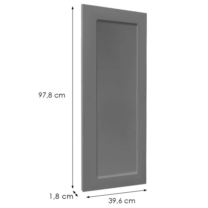 Előlap szekrény Luxeo F15-G40(100) keret dark grey