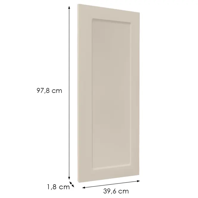 Előlap szekrény Luxeo F15-G40(100) keret kasmír