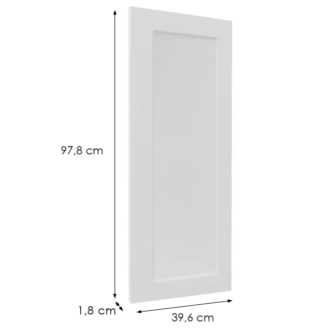 Előlap szekrény Luxeo F15-G40(100) keret white