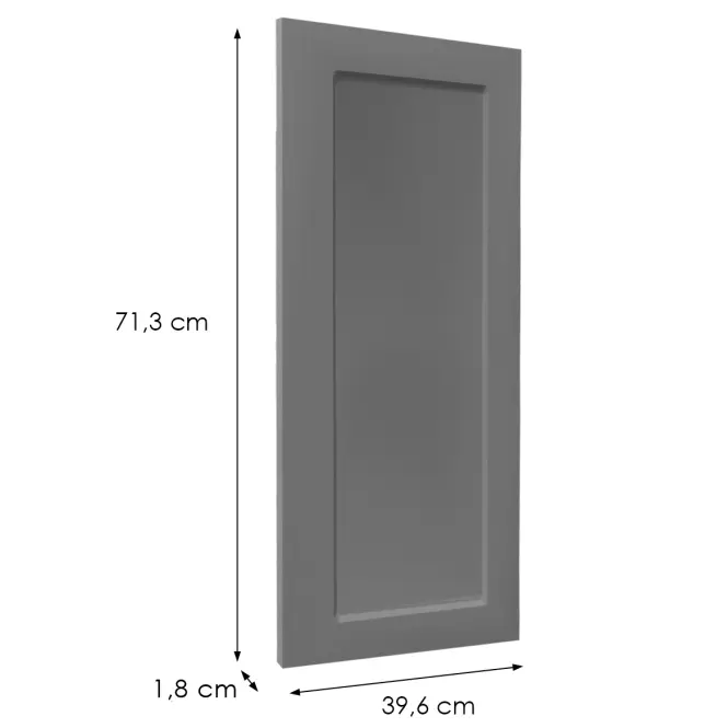 Előlap szekrény Luxeo F15-G40(72) keret dark grey