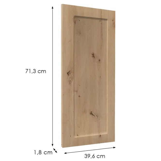 Előlap szekrény Luxeo F15-G40(72) keret tölgy,2