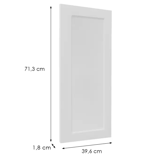 Előlap szekrény Luxeo F15-G40(72) keret white,2