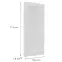 Előlap szekrény Luxeo F15-G40(72) keret white,2