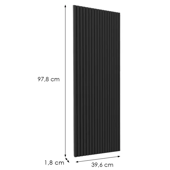 Előlap szekrény Luxeo F14-G40(100) ryfla black,2