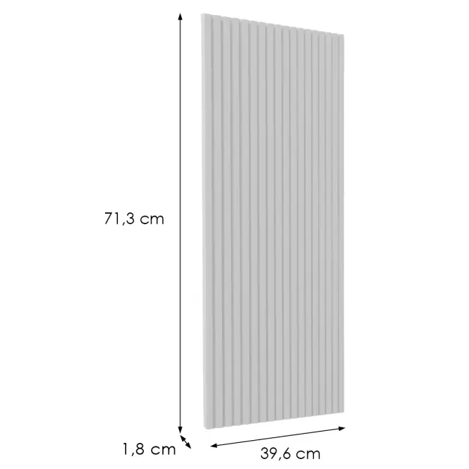 Előlap szekrény Luxeo F14-G40(72) ryfla white,2