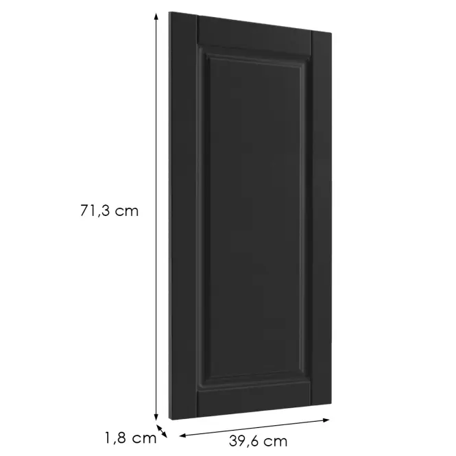 Előlap szekrény Luxeo F13-G40(72) hampton black,2