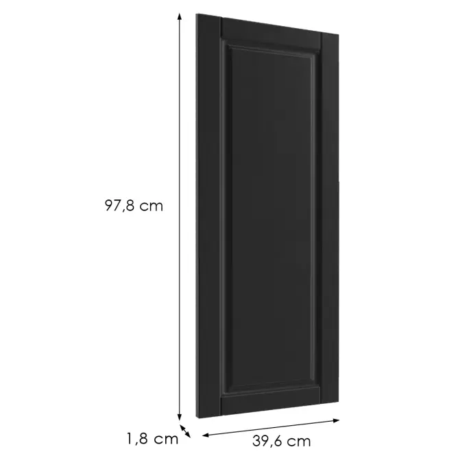 Előlap szekrény Luxeo F13 G40(100) hampton black,2