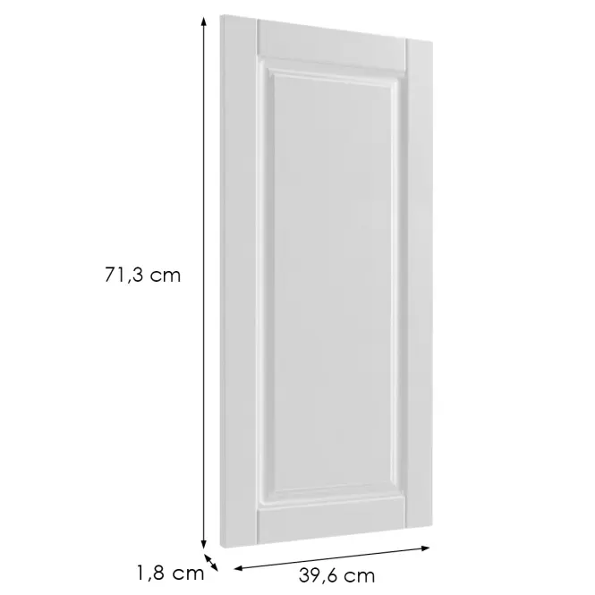 Előlap szekrény Luxeo F13-G40(72) hampton white,2