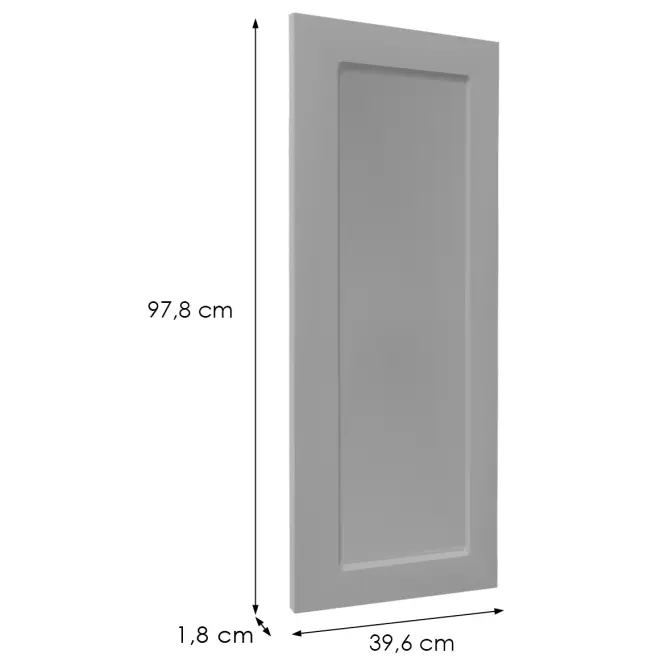 Előlap szekrény Luxeo F15-G40(100) keret grey,2