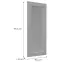 Előlap szekrény Luxeo F15-G40(100) keret grey,2