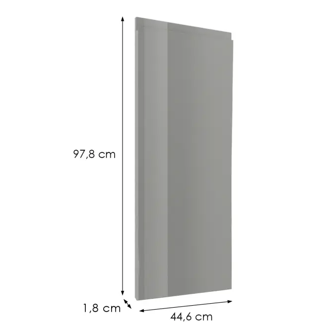Előlap szekrény Luxeo F02-G45(100) grey lak,2