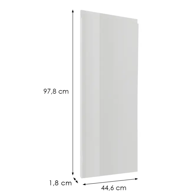 Előlap szekrény Luxeo F02-G45(100) white lak,2
