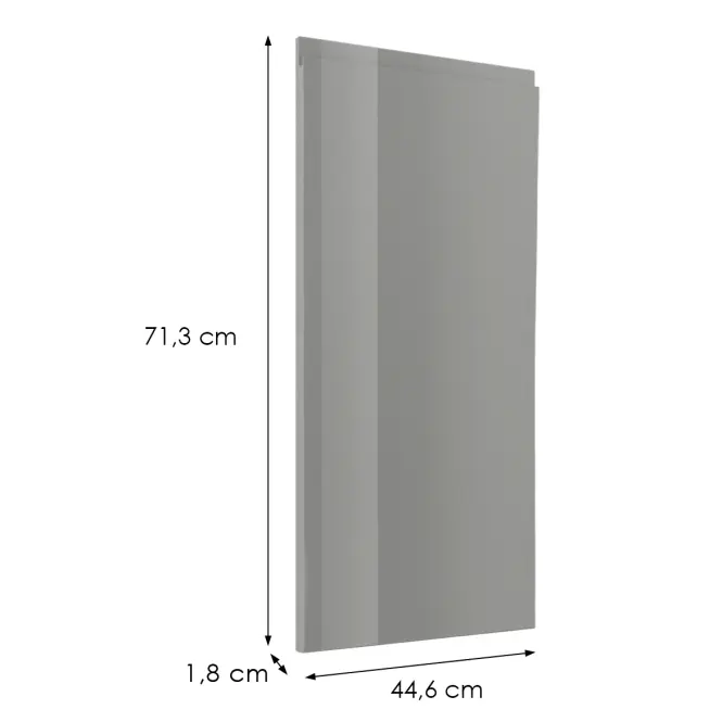 Előlap szekrény Luxeo F02-G45(72) grey lak,2