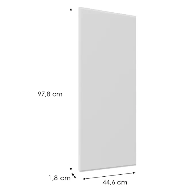Előlap szekrény Luxeo F16-G45(100) vékony keret white,2