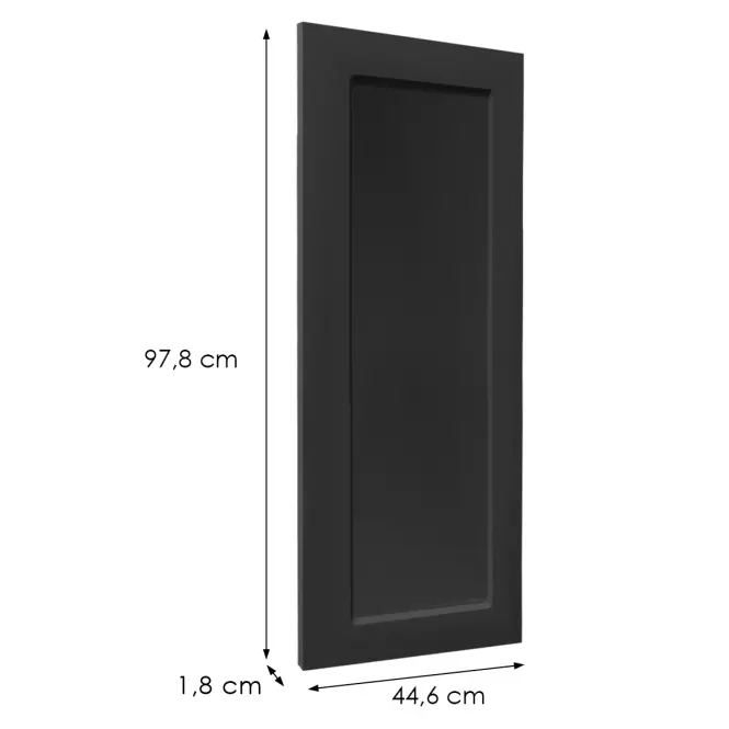 Előlap szekrény Luxeo F15-G45(100) keret black,2