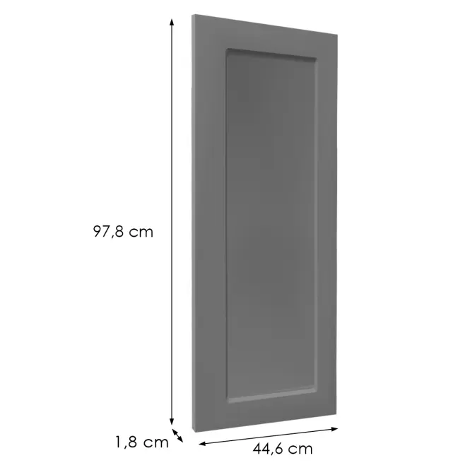Előlap szekrény Luxeo F15-G45(100) keret dark grey,2