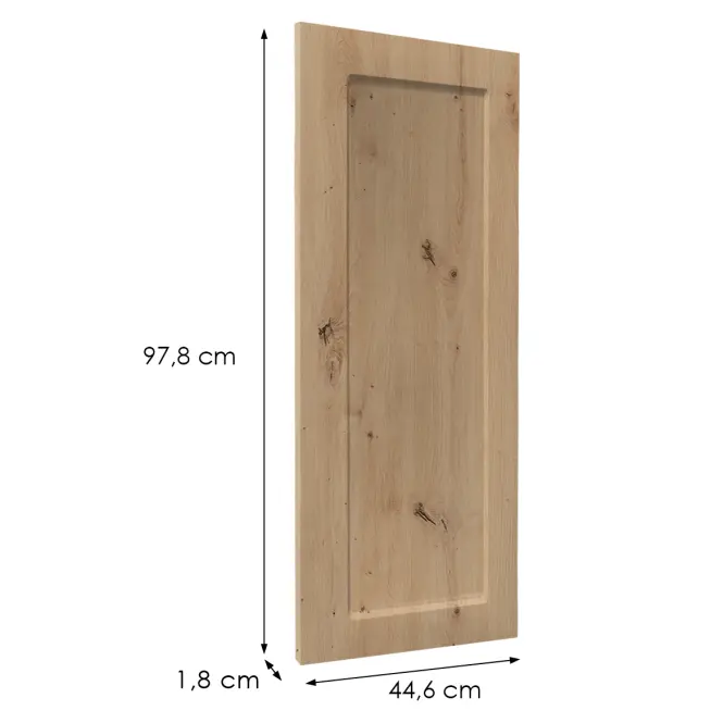 Előlap szekrény Luxeo F15-G45(100) keret tölgy,2