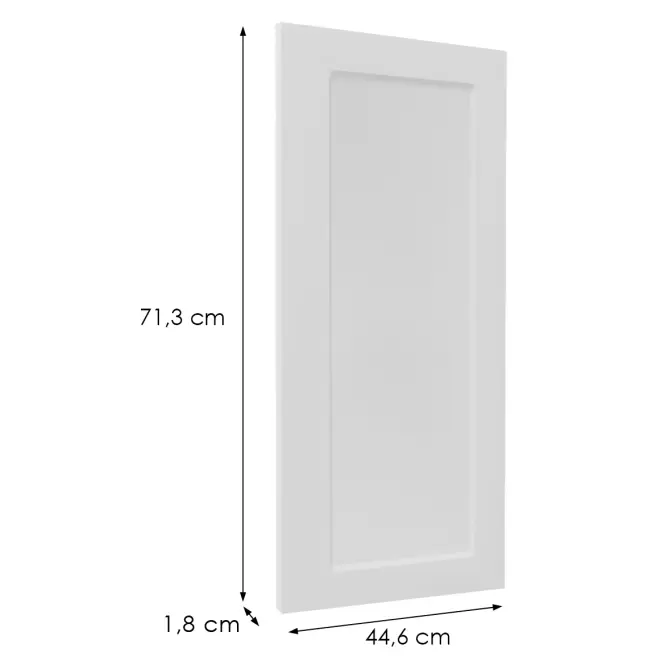 Előlap szekrény Luxeo F15-G45(72) keret white,2
