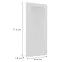 Előlap szekrény Luxeo F15-G45(72) keret white,2