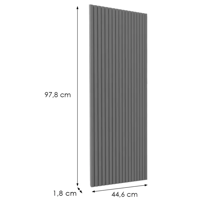 Előlap szekrény Luxeo F14-G45(100) ryfla dark grey,2