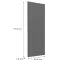 Előlap szekrény Luxeo F14-G45(100) ryfla dark grey,2