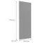 Előlap szekrény Luxeo F14-G45(100) ryfla grey,2
