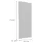 Előlap szekrény Luxeo F14-G45(72) ryfla white,2