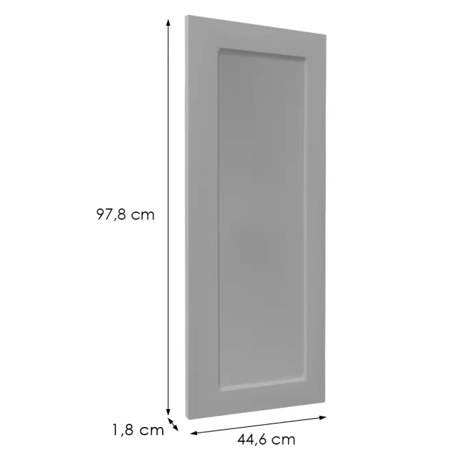 Előlap szekrény Luxeo F15-G45(100) keret grey,2