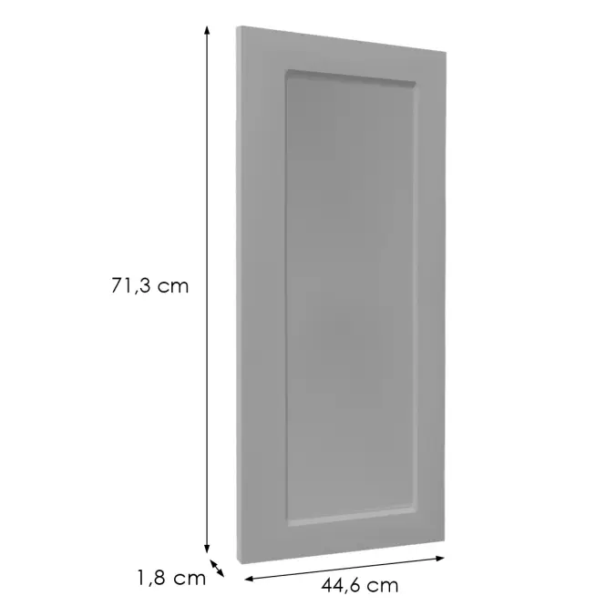 Előlap szekrény Luxeo F15-G45(72) keret grey,2