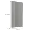 Előlap szekrény Luxeo F02-G60(100) grey lak,2