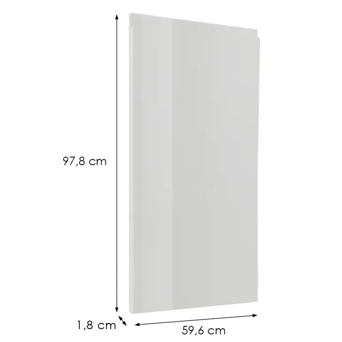 Előlap szekrény Luxeo F02-G60(100) white lak,2